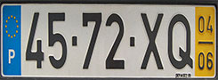 portuguese-number-plate